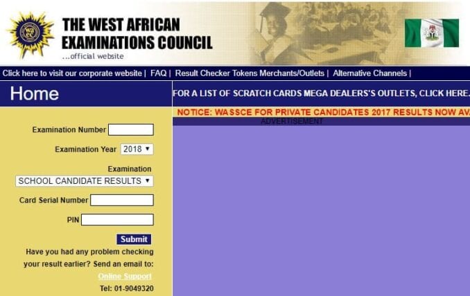 how to check waec result without scratch card