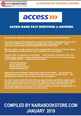 access bank past questions