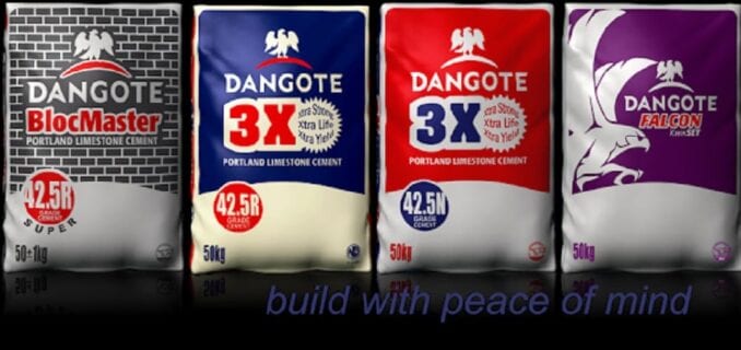 Current price of Dangote Cement Today