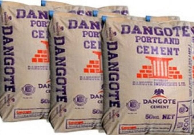 Current price of Dangote Cement Today