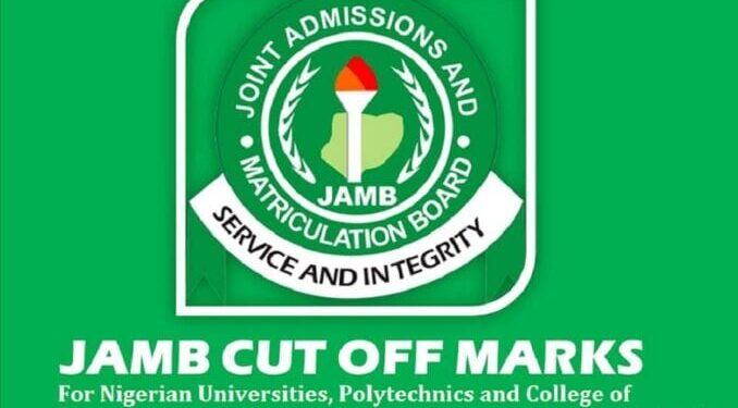 Jamb cut off mark for univerities and polytechnics in Nigeria