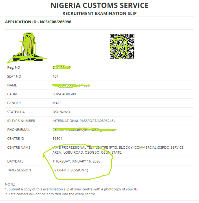 Nigeria Customs Recruitment CBT Test Result 2020 How To Check NCS JAMB Result