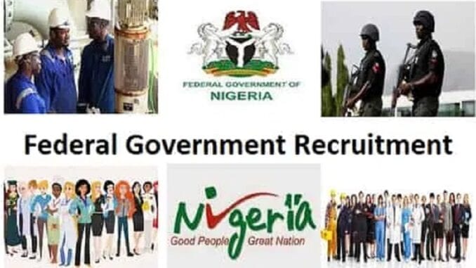 Recent federal government jobs in nigeria 2013