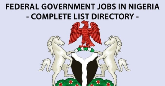 federal government jobs in nigeria