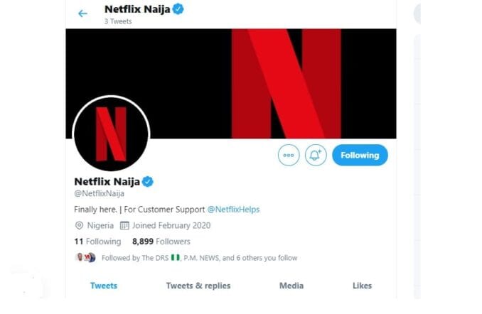 Nigerians react as Netflix launches Nigerian twitter account