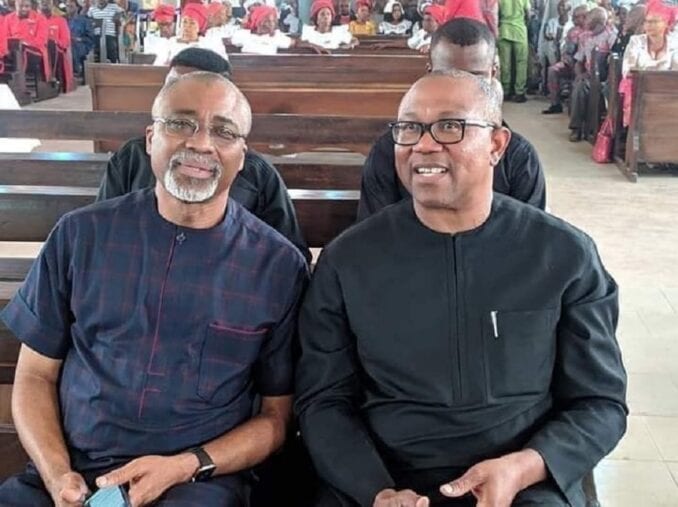 Peter Obi Abaribe others Attend Nnamdi Kanu’s Parents Funeral