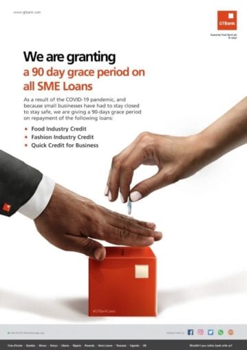 Gtbank grants days moratorium on loans