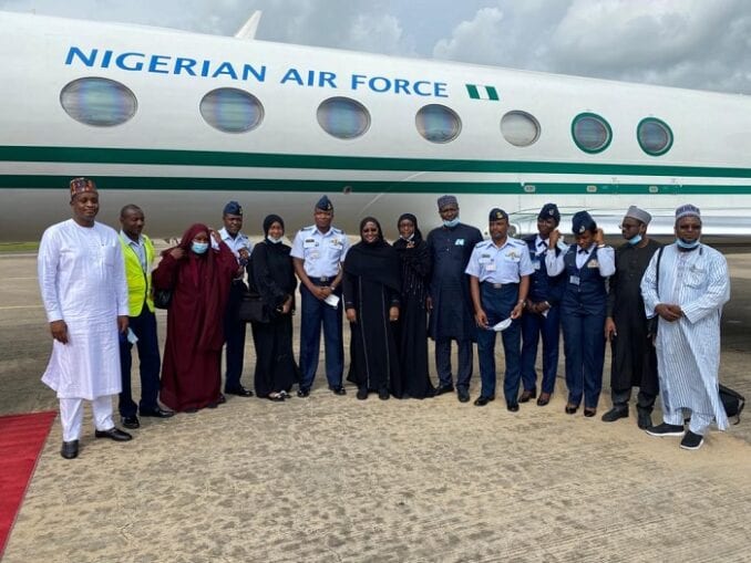 Aisha Buhari Commends Flight Crew Thanks Nigerians