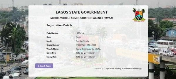 Lagos state vehicle registration plate number verification3