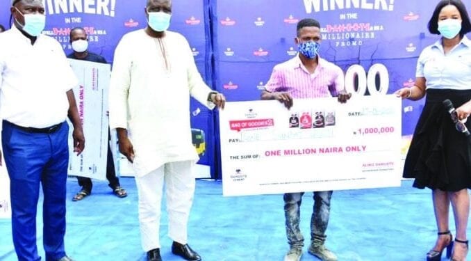 11 persons become millionaires in Dangote Cement promo
