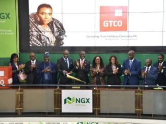 NGX Welcomes Gtbank Holding Company Plc with Closing Gong Ceremony