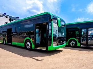 Sanwo Olu presents Lagos' first fleet of electric buses